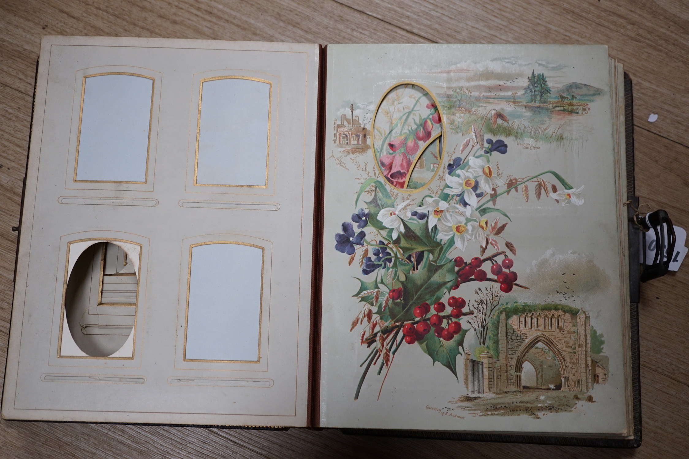 A Victorian musical photograph album